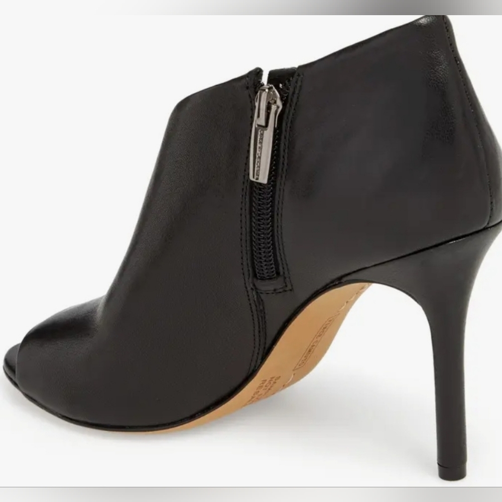 Size 6 - 🆕️ Vince Camuto Careeta Sleek Black Open-Toe Heels - Picture 2 of 11